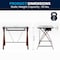 Flash Furniture Computer Desk Glass Top Cherry Desk, 23-1/2" D X 29" H, 39-1/4" W X Laminate, Table Top: Glass NAN-JN-2824S-GG - alternate 18